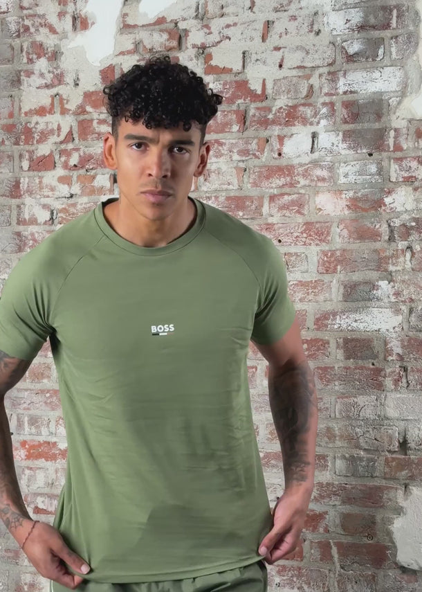 Hugo Boss T-shirts T-shirts rn slim fit - open green