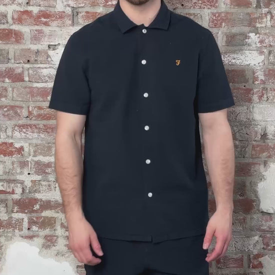 Farah Overhemden Rutherford shirt - true navy
