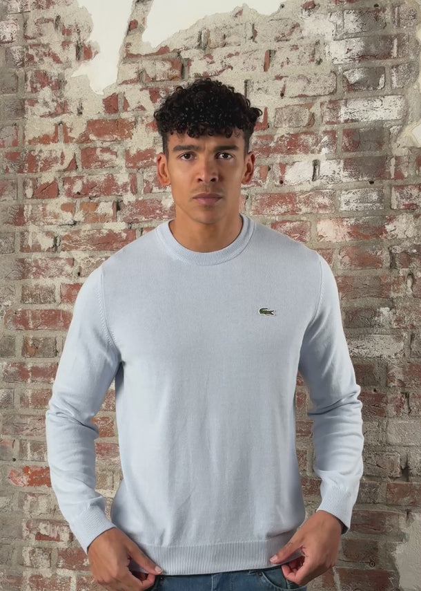 Lacoste Truien Regular fit crew neck sweater - phoenix blue