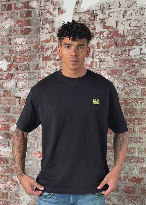 Hugo Boss T-shirts Te brutalism - black