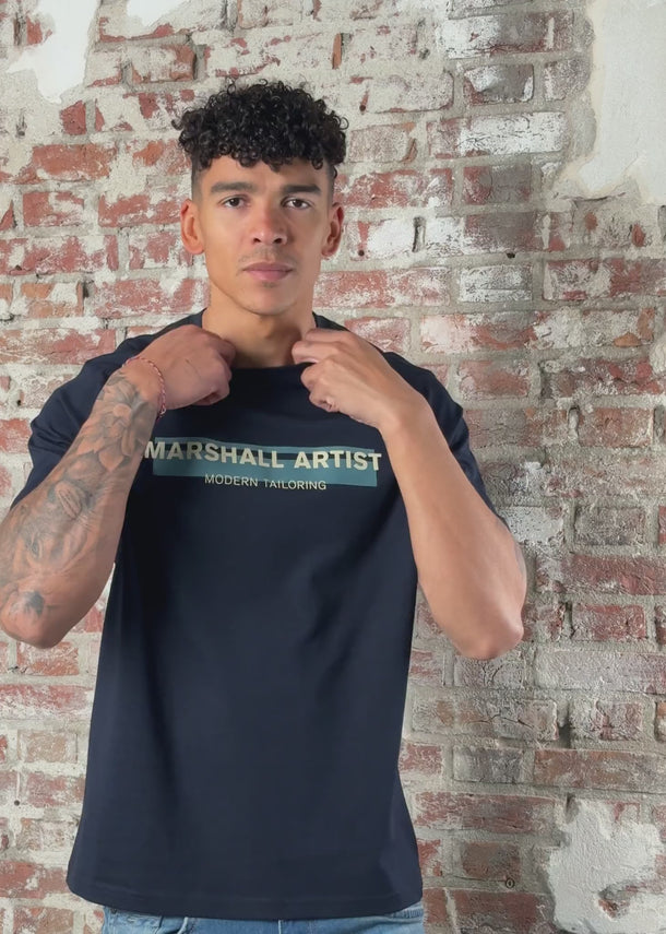 Marshall Artist T-shirts Seafield logo t-shirt - navy