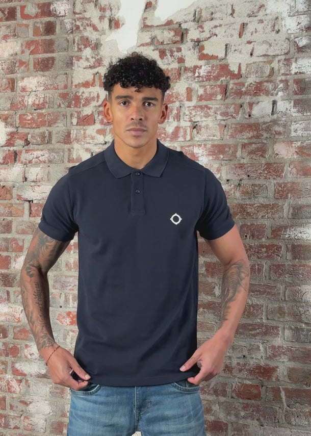 MA.Strum Polo's Mastrum pique polo - ink navy