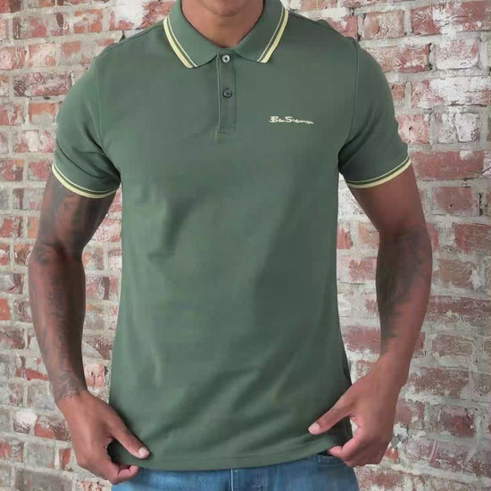 Ben Sherman Polo's Signature pique polo - deep jungle