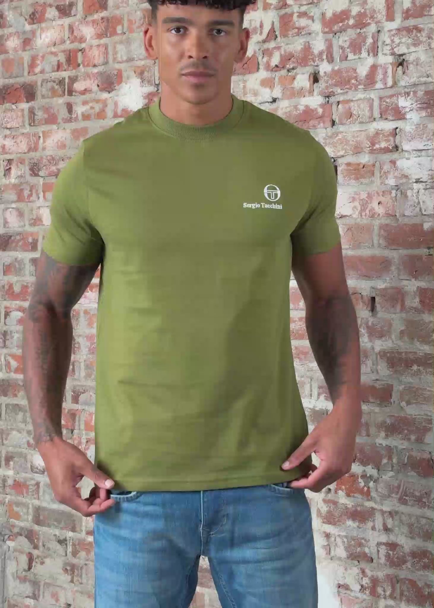 Sergio Tacchini T-shirts Felton tee - sphagnum