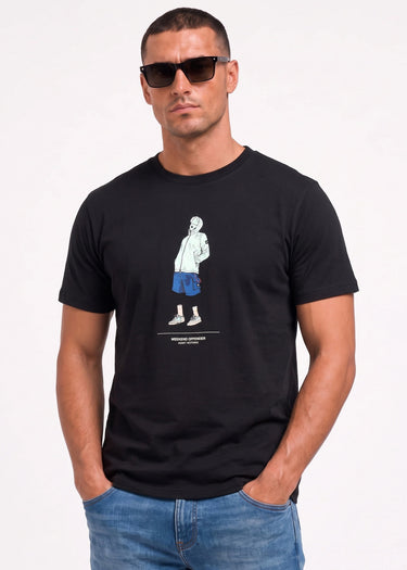 Weekend Offender T-shirts Drarga graphic tee - black