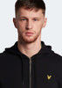 Lyle & Scott Vesten  Zip through hoodie - jet black 