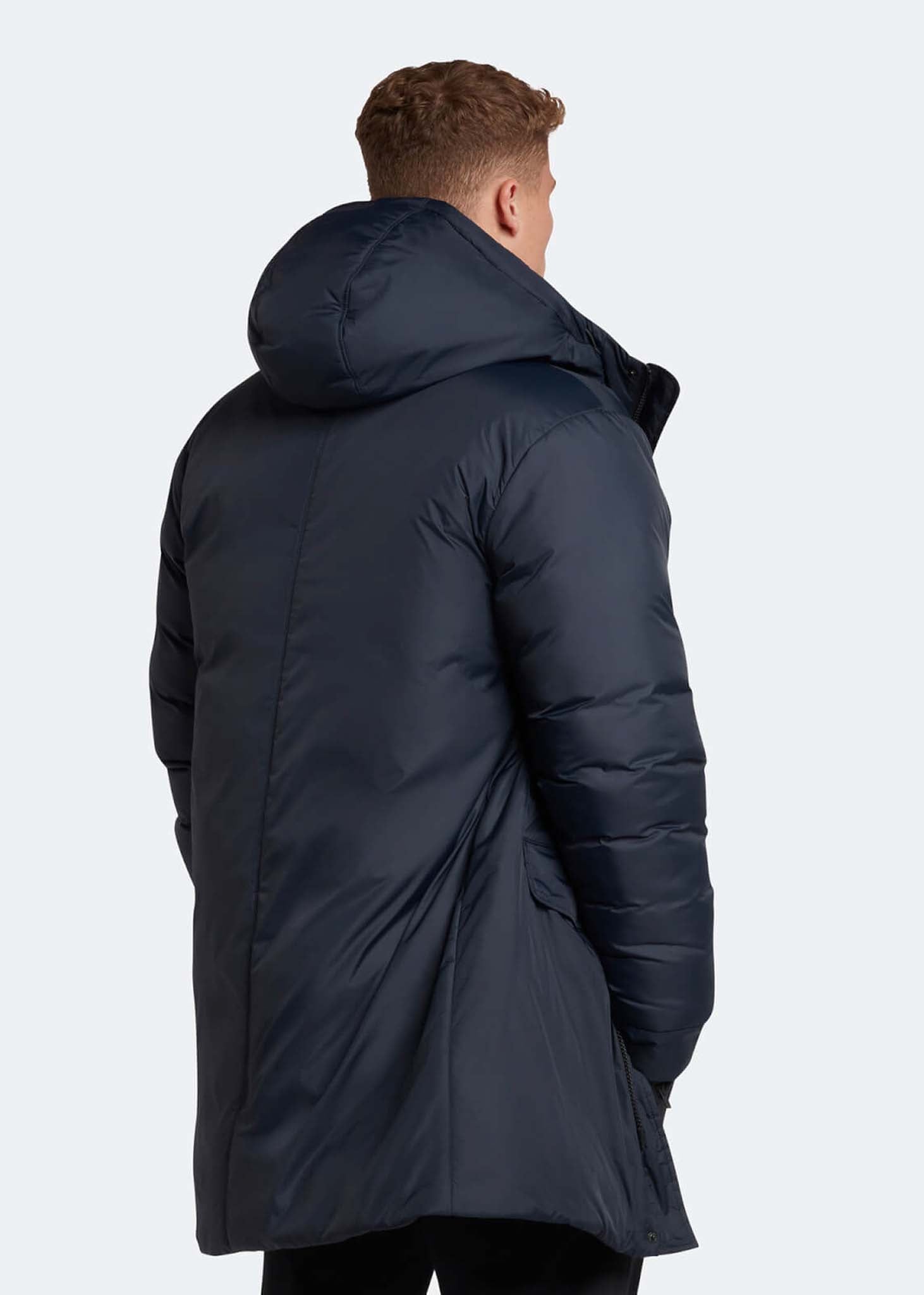 Lyle & Scott Jassen  Long line internal padded jacket - dark navy 