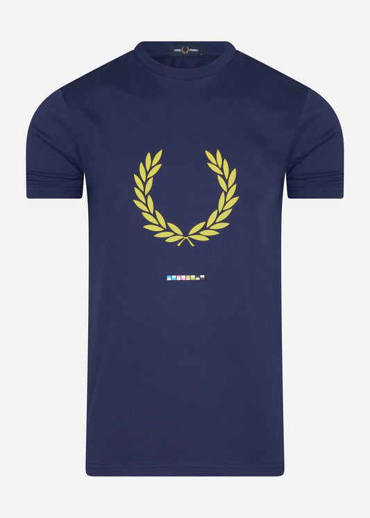 Fred Perry T-shirts  Print registration t-shirt - french navy 