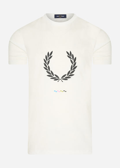 Fred Perry T-shirts  Print registration t-shirt - snow white 