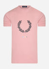 Fred Perry T-shirts  Print registration t-shirt - chalky pink 