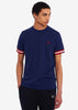 Fred Perry T-shirts  Abstract cuff t-shirt - french navy 