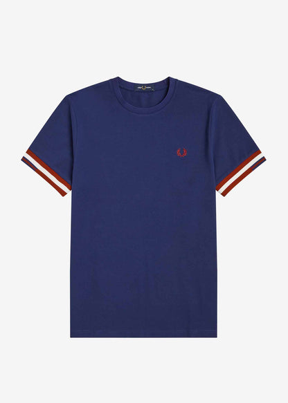 Fred Perry T-shirts  Abstract cuff t-shirt - french navy 