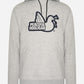 Outline hoodie - marl grey