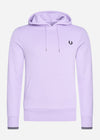 Fred Perry Hoodies  Tipped hooded sweatshirt - lilac soul 