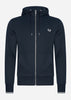 Fred Perry Vesten  Hooded zip-through sweatshirt - navy 