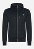 Fred Perry Vesten  Hooded aw zip through sweatshirt - black 