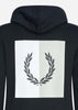 Fred Perry Hoodies  Laurel wreath hooded sweat - black 