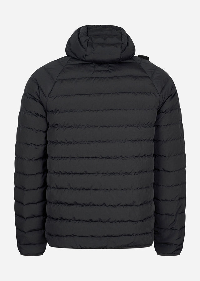 MA.Strum Jassen  Hooded down jacket - jet black 