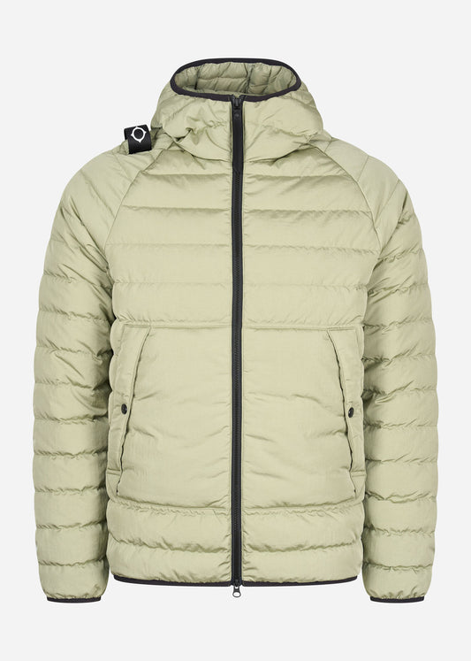 MA.Strum Jassen  Hooded down jacket - tea 