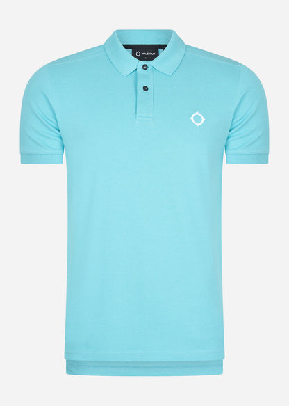 MA.Strum Polo's  SS pique polo - sea blue 