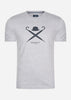 Hackett London T-shirts  Large logo t-shirt - light grey marl 