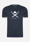 Hackett London T-shirts  Large logo t-shirt - dark navy 