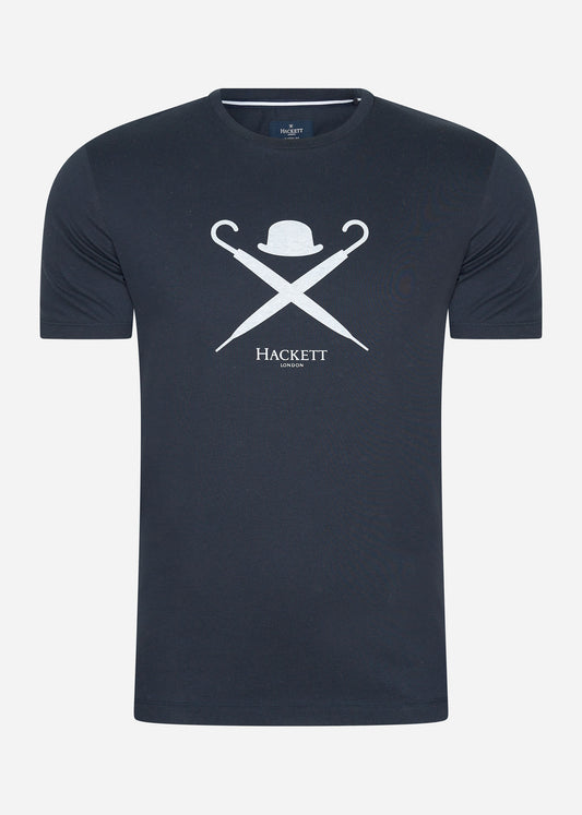 Hackett London T-shirts  Large logo t-shirt - dark navy 