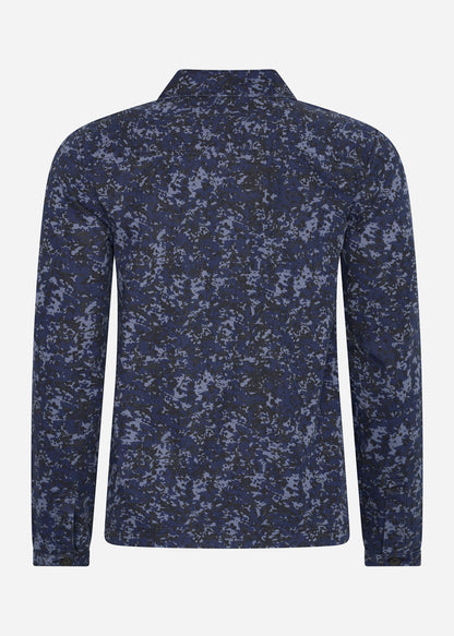 Lyle & Scott Overshirts  Earth print overshirt - dark navy 