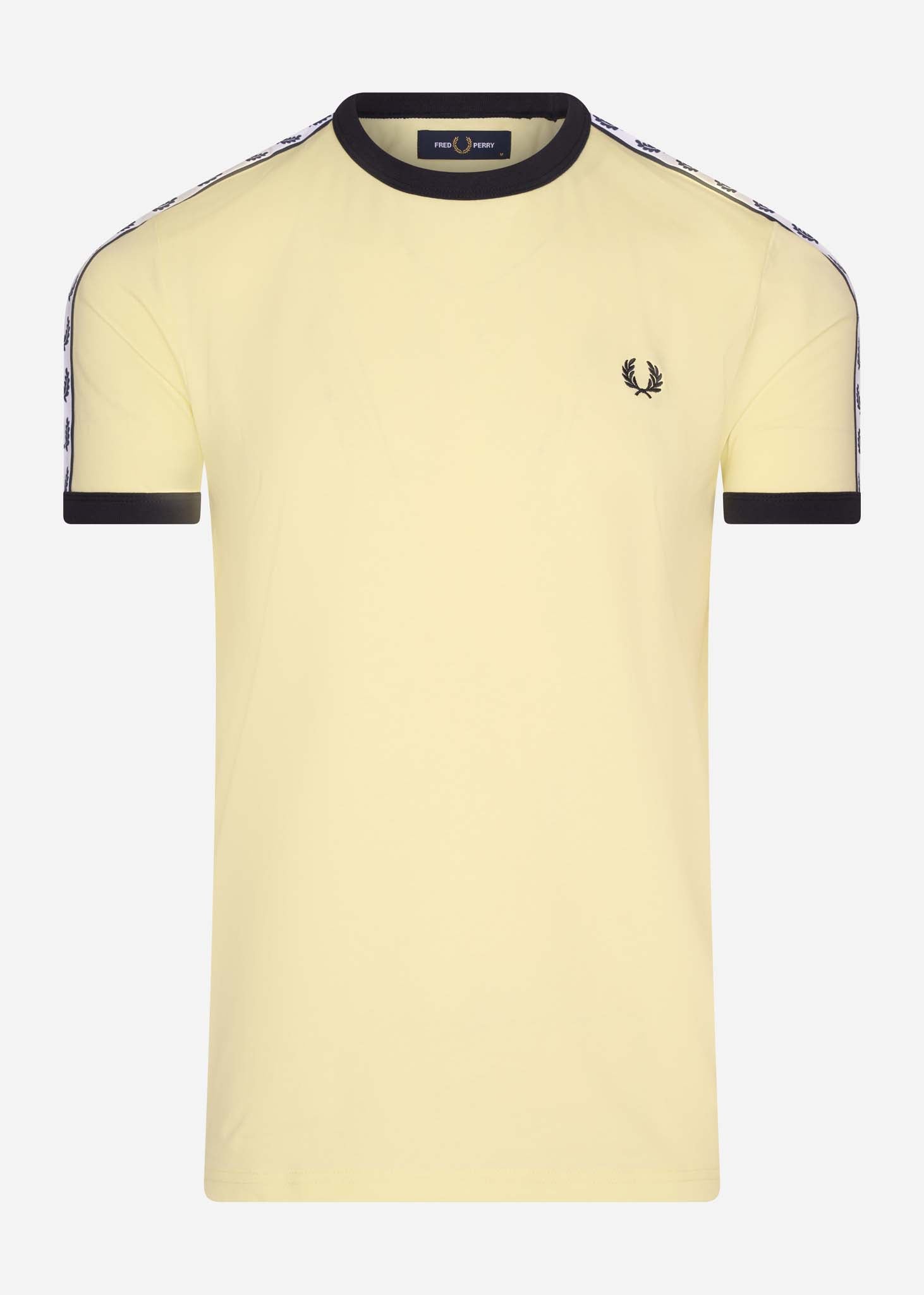 Fred Perry T-shirts  Taped ringer t-shirt - lemon sorbet 
