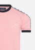 Fred Perry T-shirts  Taped ringer t-shirt - chalky pink 