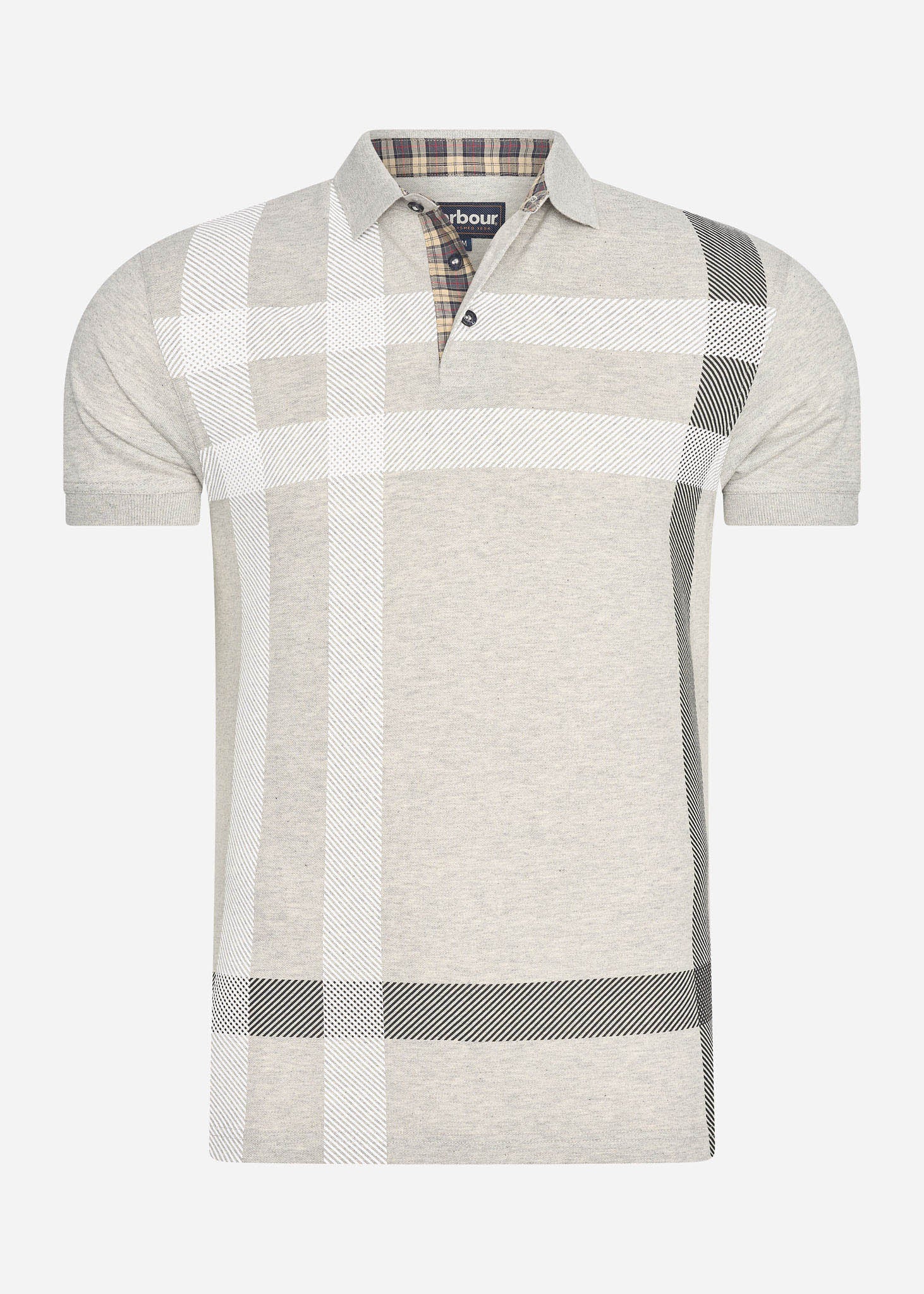 barbour polo grey marl