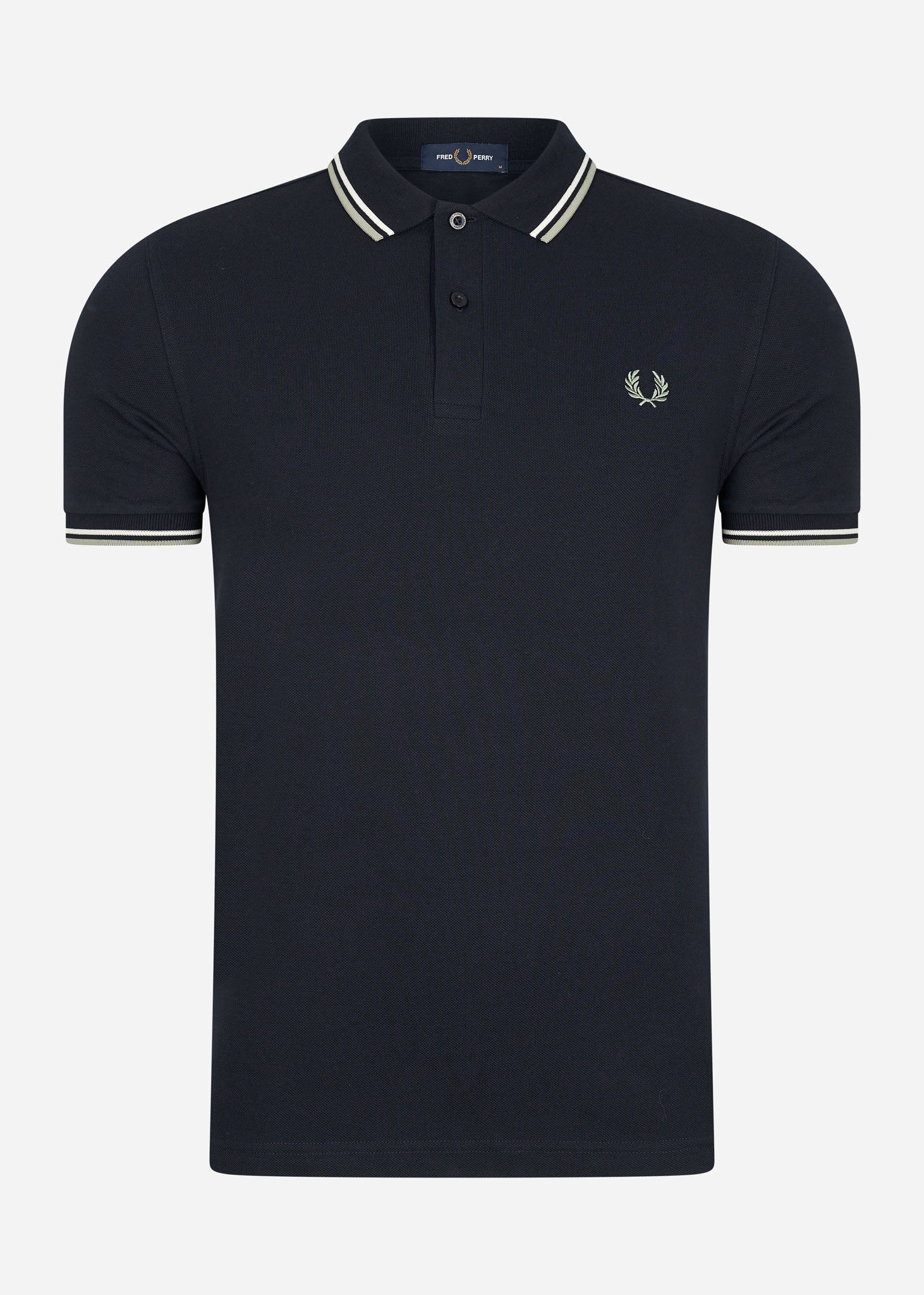 Fred Perry Polo's  Twin tipped fred perry shirt - navy snow white seagrass 