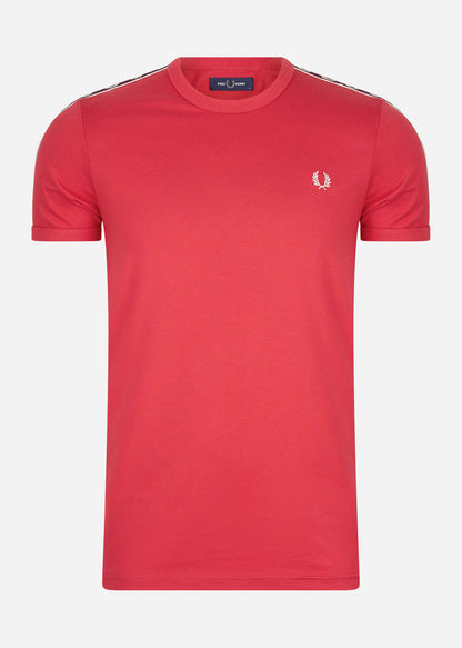 Fred Perry T-shirts  Contrast tape ringer t-shirt - washed red oxblood 