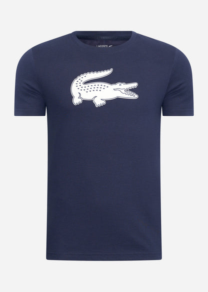 Lacoste T-shirts  Printed t-shirt - navy blue white 