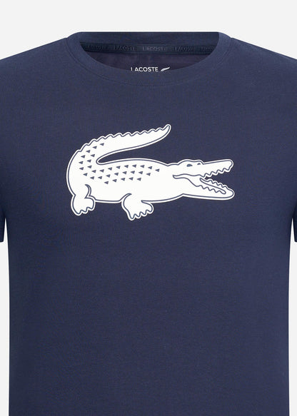 Lacoste T-shirts  Printed t-shirt - navy blue white 