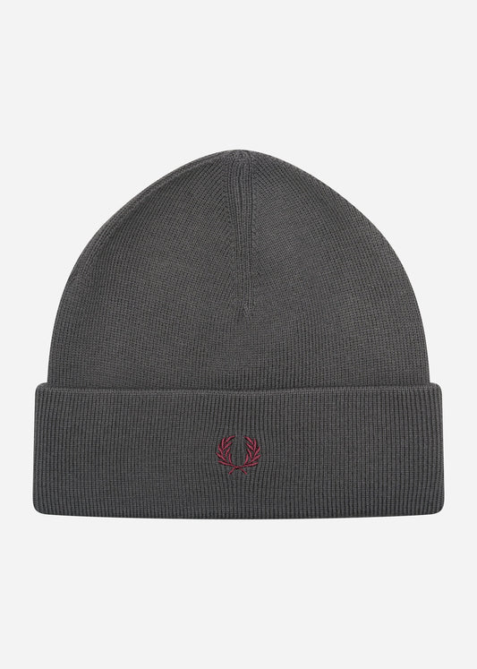 Fred Perry Mutsen  Merino wool beanie - gun metal 