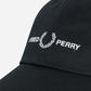 Graphic branded twill cap - black - Fred Perry