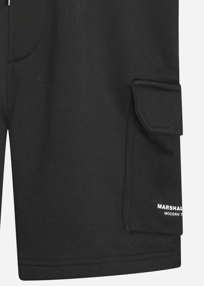 Marshall Artist Korte Broeken  Siren cargo short - black 