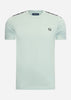 Fred Perry T-shirts  Taped ringer t-shirt - silver blue black 