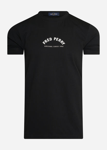 Fred Perry T-shirts  Arch branding t-shirt - black 