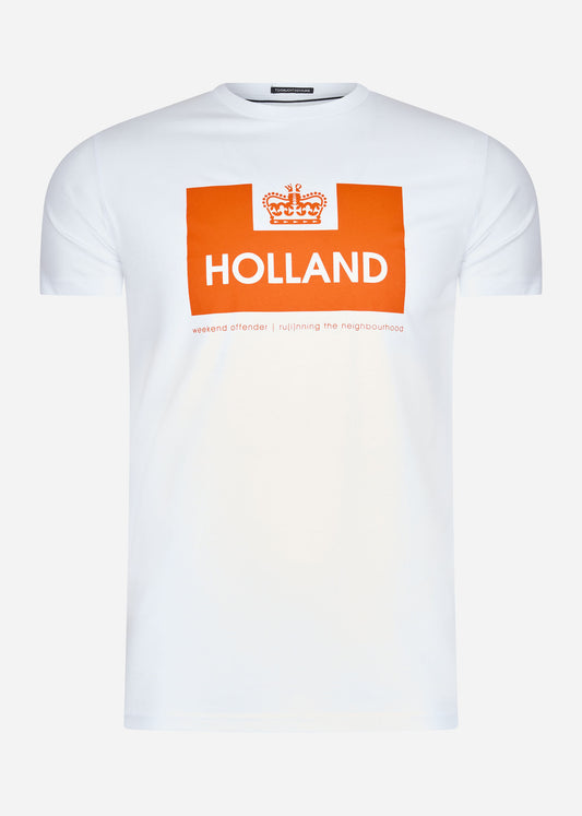 Weekend Offender T-shirts  Holland - white orange 