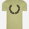 Fred Perry T-shirts  Flock laurel wreath t-shirt - sage green 
