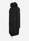 Lyle & Scott Jassen  Longline dual pocket parka - jet black 