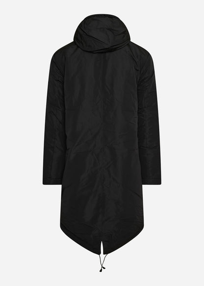 Lyle & Scott Jassen  Longline dual pocket parka - jet black 