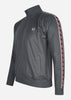 Fred Perry Vesten Seasonal taped track jacket - gunmetal oxblood (Copy)