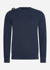 MA.Strum Truien  Core crew sweat - ink navy 