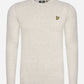 Merino crew jumper - light grey marl