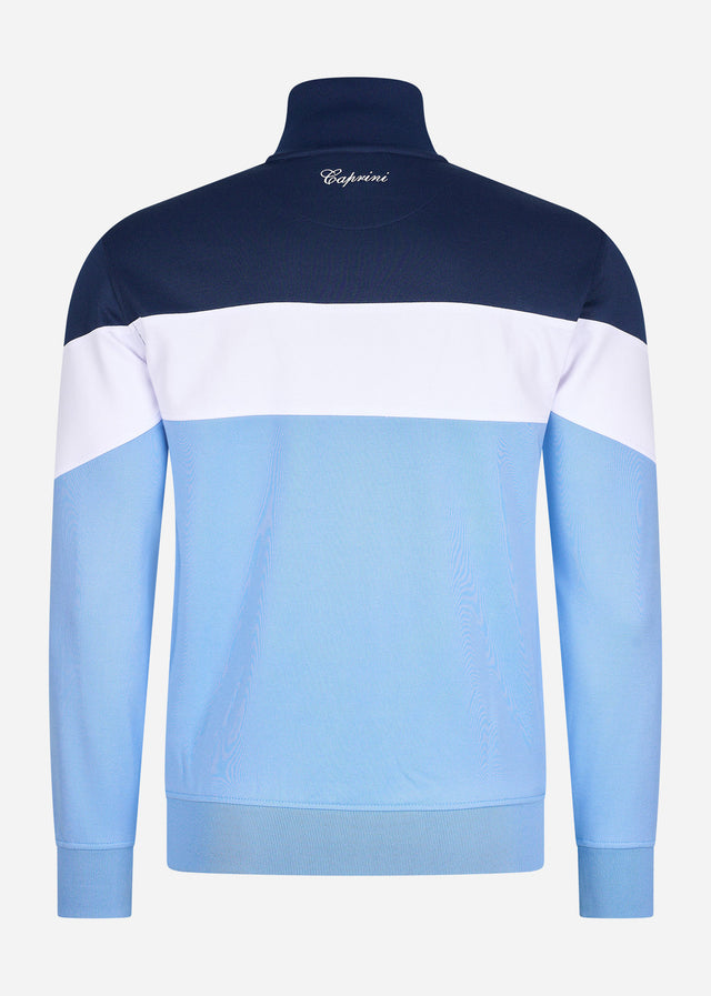 Ellesse Cardigans  Caprini track top - navy light blue white 