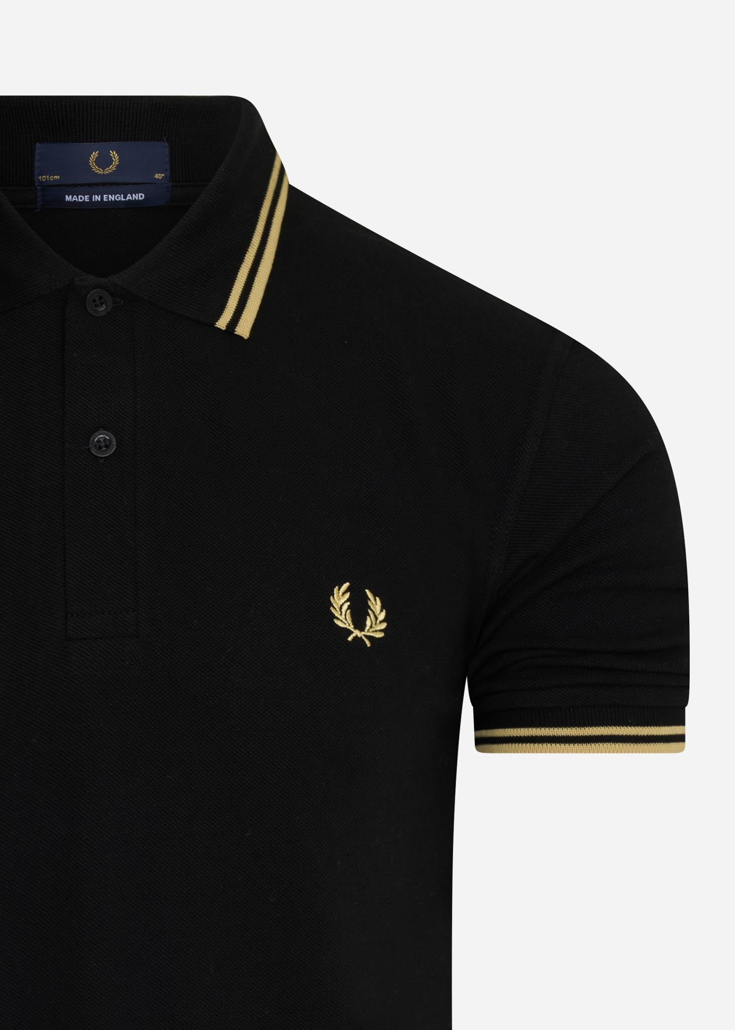 Fred Perry Polo's  Twin tipped fred perry shirt - black champagne 