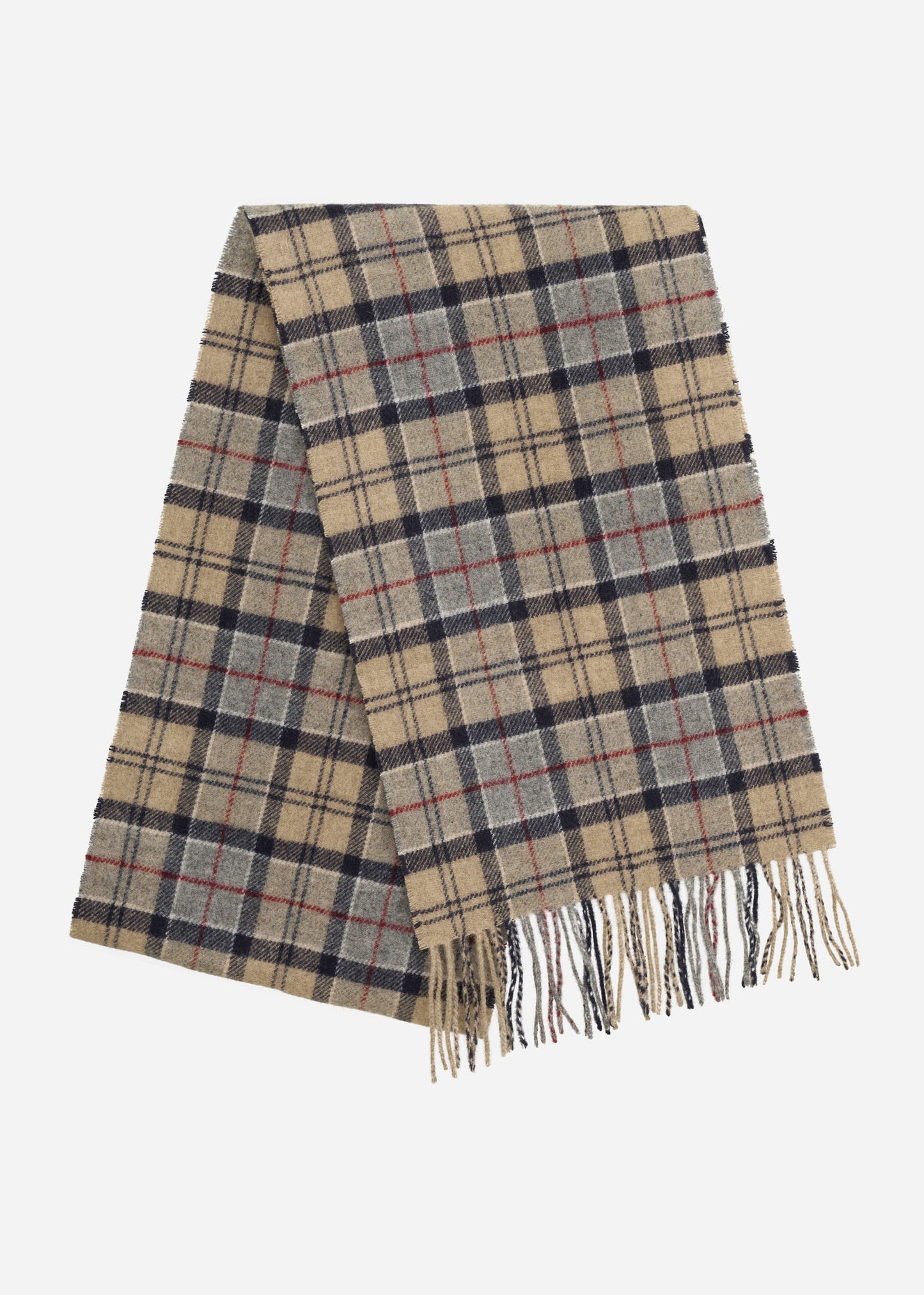 Tartan lambswool scarf - dress tartan